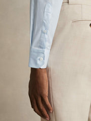 Slim Fit Cotton-Twill Two-Fold Shirt Slim-Fit Soft Blue | Men