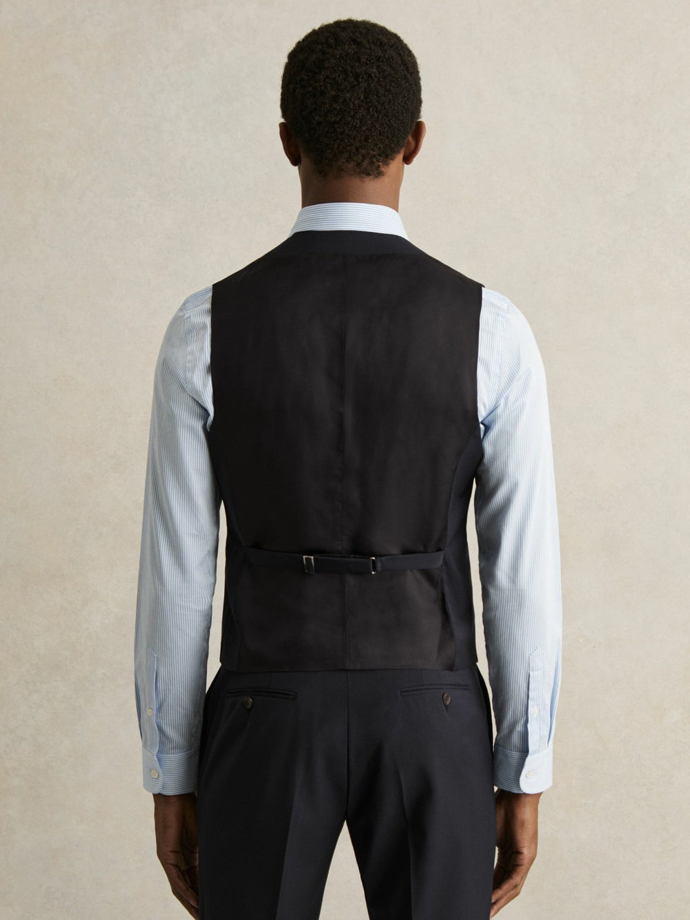 Wool-Blend Slim-Fit Waistcoat Navy | Men