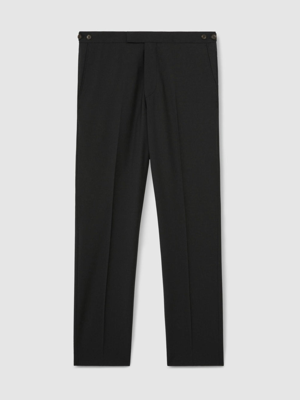 Slim-Fit Wool-Blend Suit Trousers Black | Men