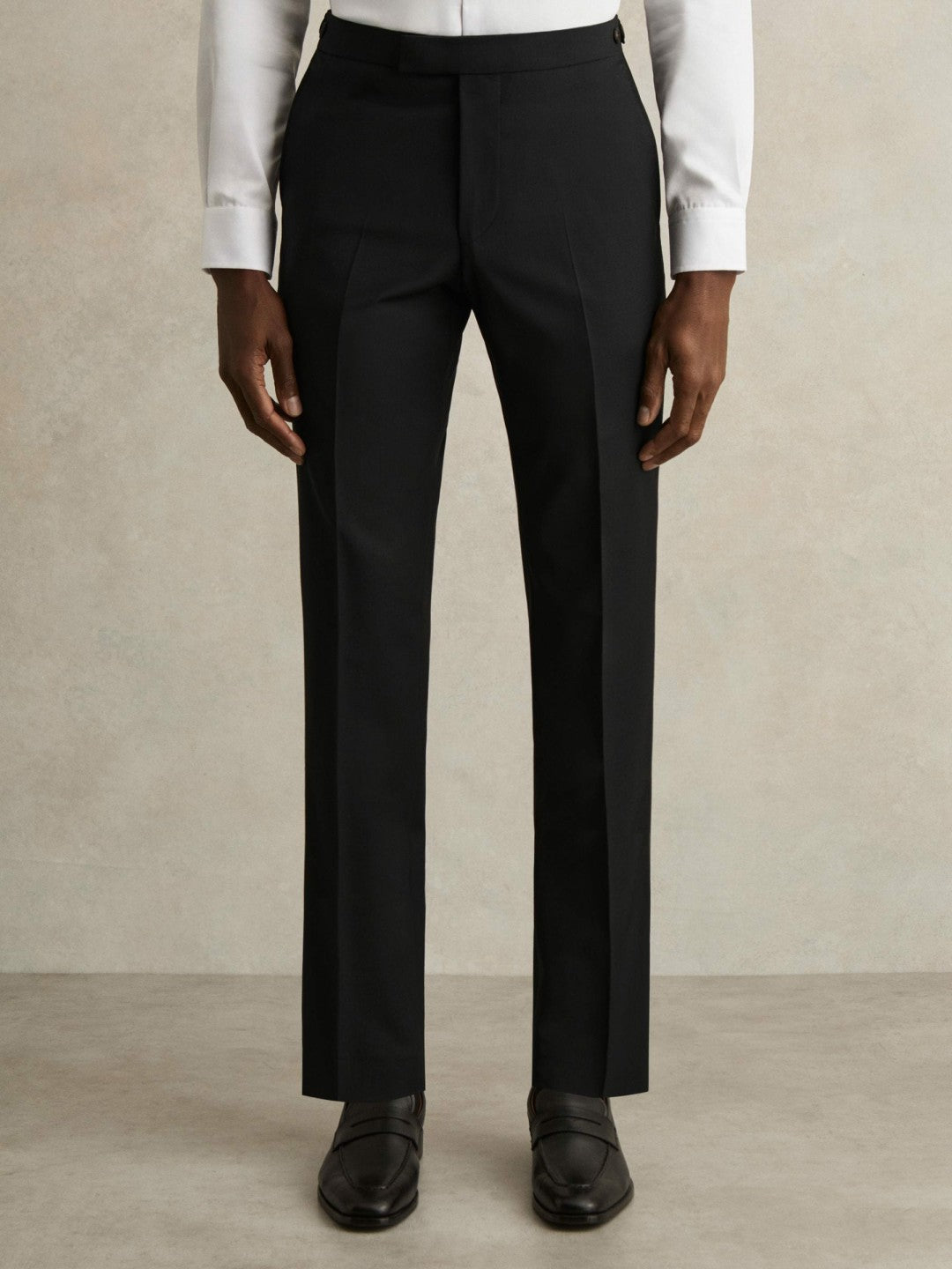 Slim-Fit Wool-Blend Suit Trousers Black | Men