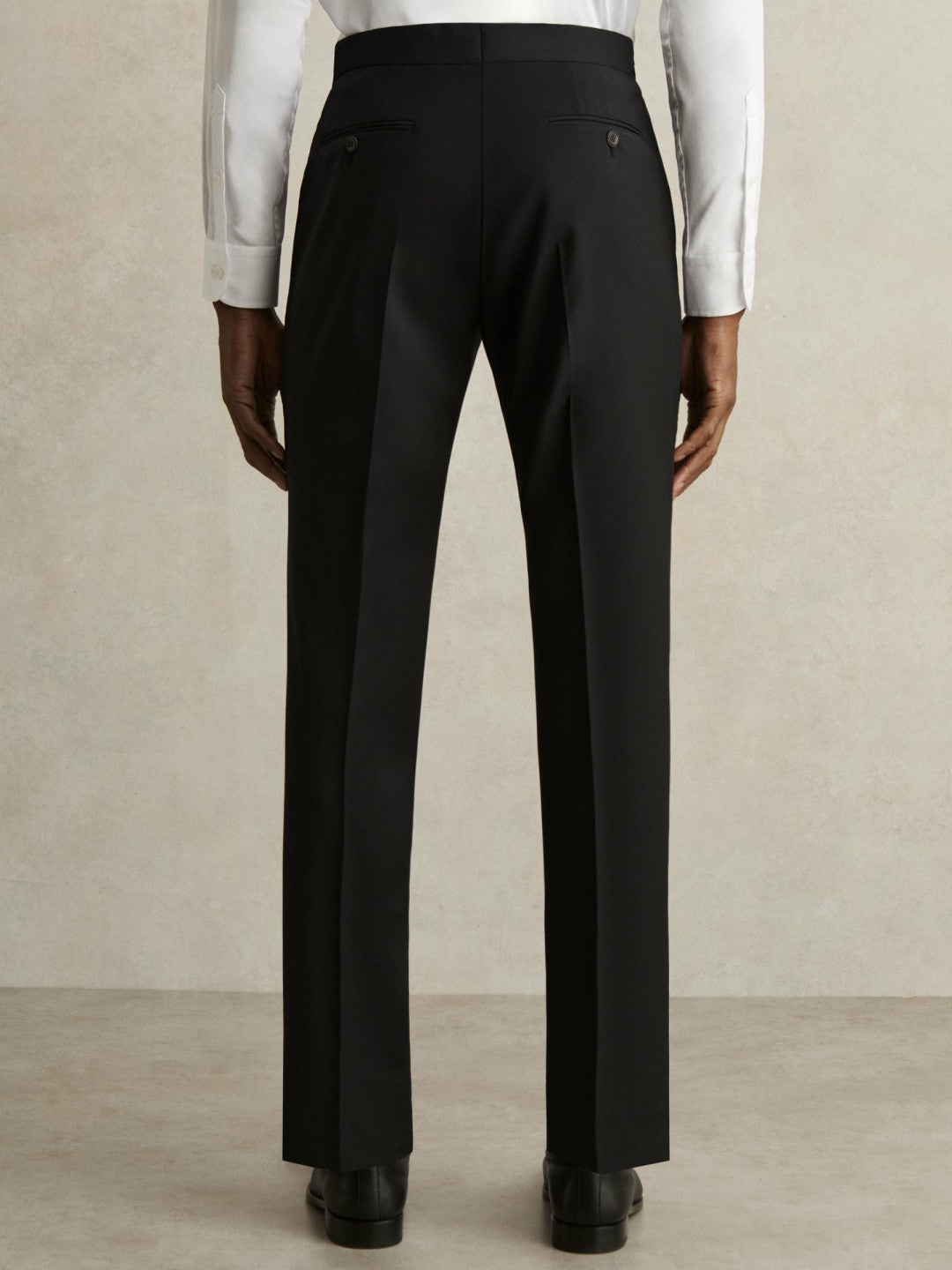 Slim-Fit Wool-Blend Suit Trousers Black | Men
