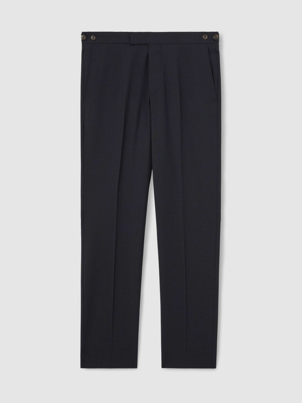 Slim-Fit Wool-Blend Suit Trousers Navy | Men
