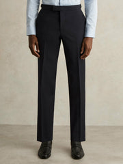 Slim-Fit Wool-Blend Suit Trousers Navy | Men
