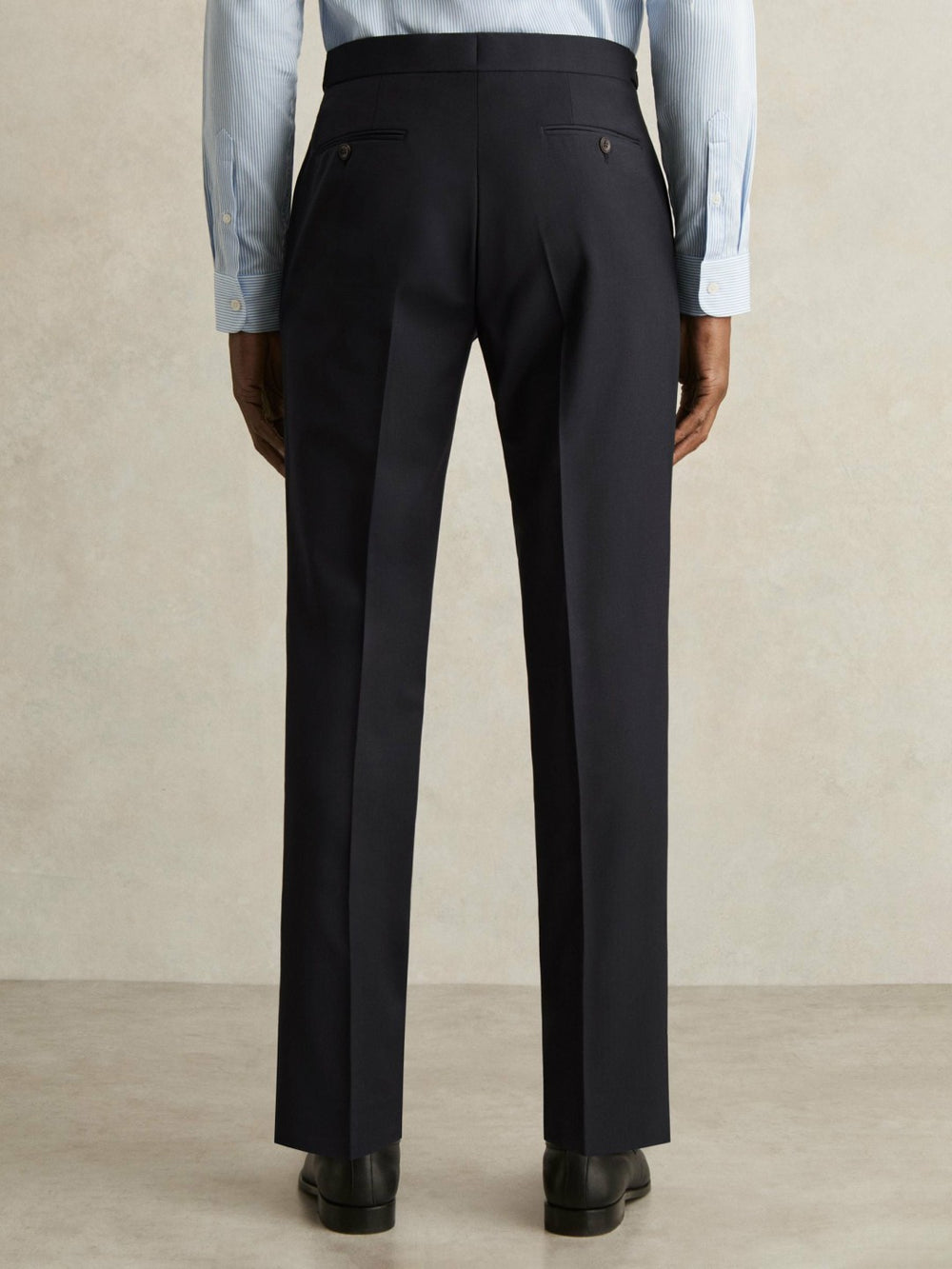 Slim-Fit Wool-Blend Suit Trousers Navy | Men
