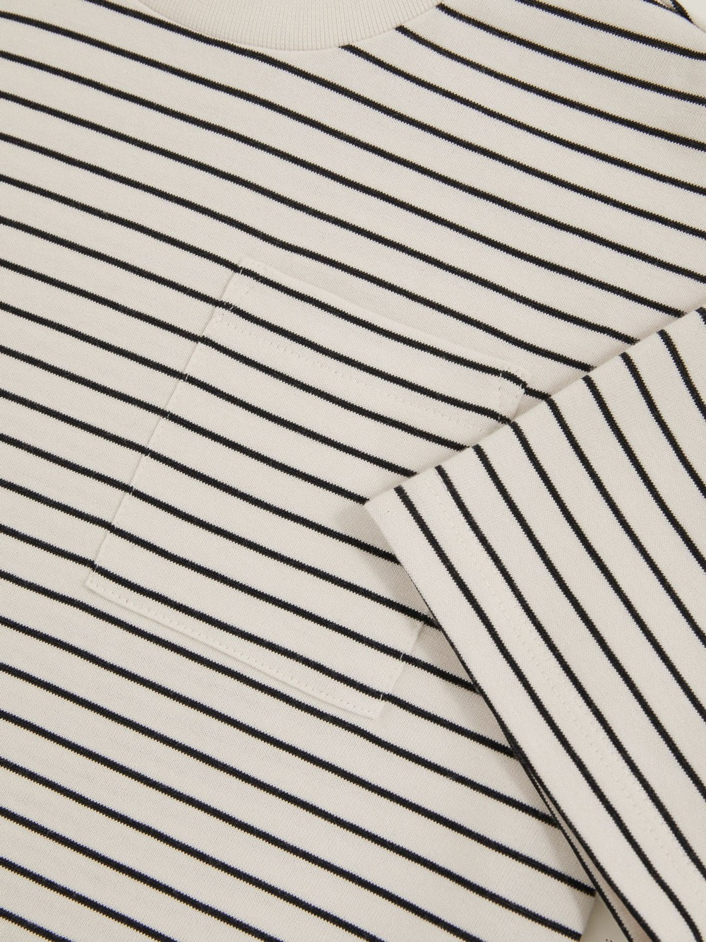 3-9 yrs Cotton-Blend Stripe T-Shirt White/Navy | Children & Baby