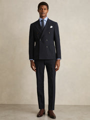 Slim Fit Cotton Sateen Shirt Mid Blue | Men