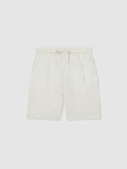 Linen Drawstring Shorts Stone | Men