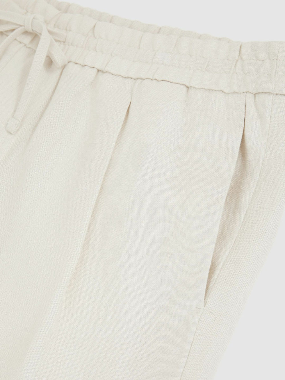 Linen Drawstring Shorts Stone | Men
