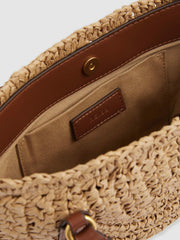 Raffia Woven Cross-body Bag Natural | Women