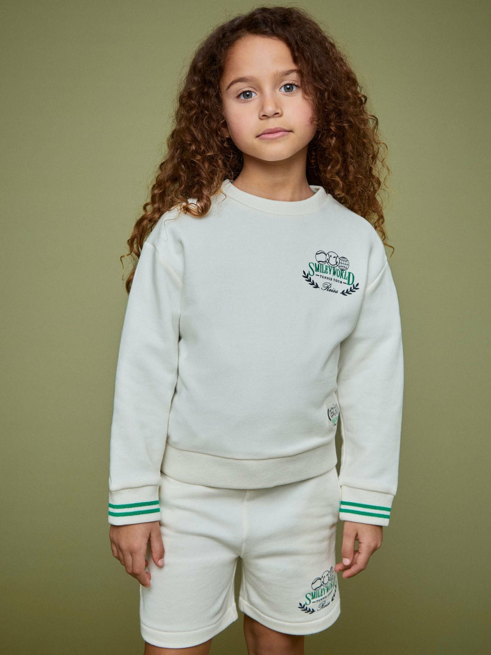 9-13 yrs SmileyWorld Logo Sweatshirt Unisex Fit White | Children & Baby