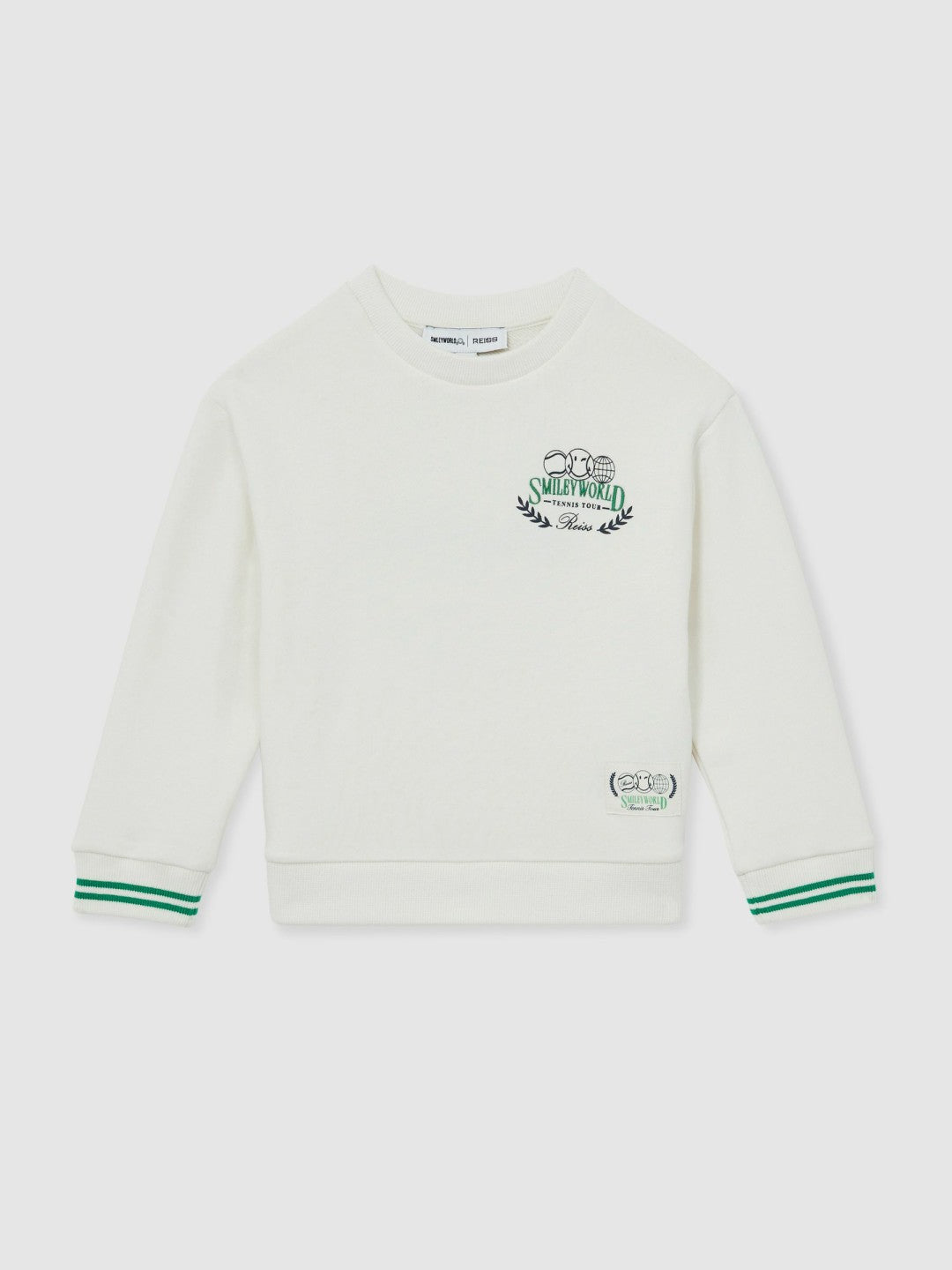 9-13 yrs SmileyWorld Logo Sweatshirt Unisex Fit White | Children & Baby