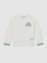 9-13 yrs SmileyWorld Logo Sweatshirt Unisex Fit White | Children & Baby