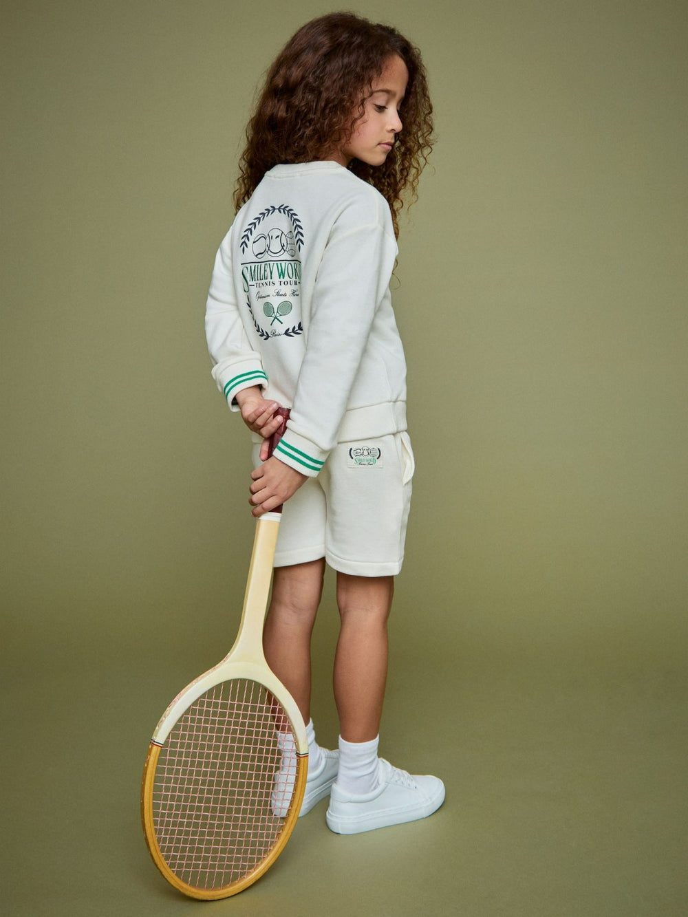 9-13 yrs SmileyWorld Logo Sweatshirt Unisex Fit White | Children & Baby