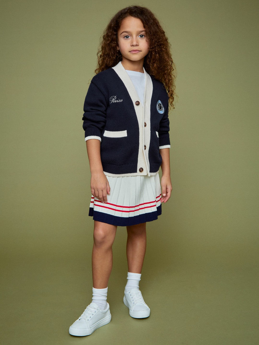 9-12 yrs SmileyWorld Logo Cardigan Unisex Fit Off White | Children & Baby