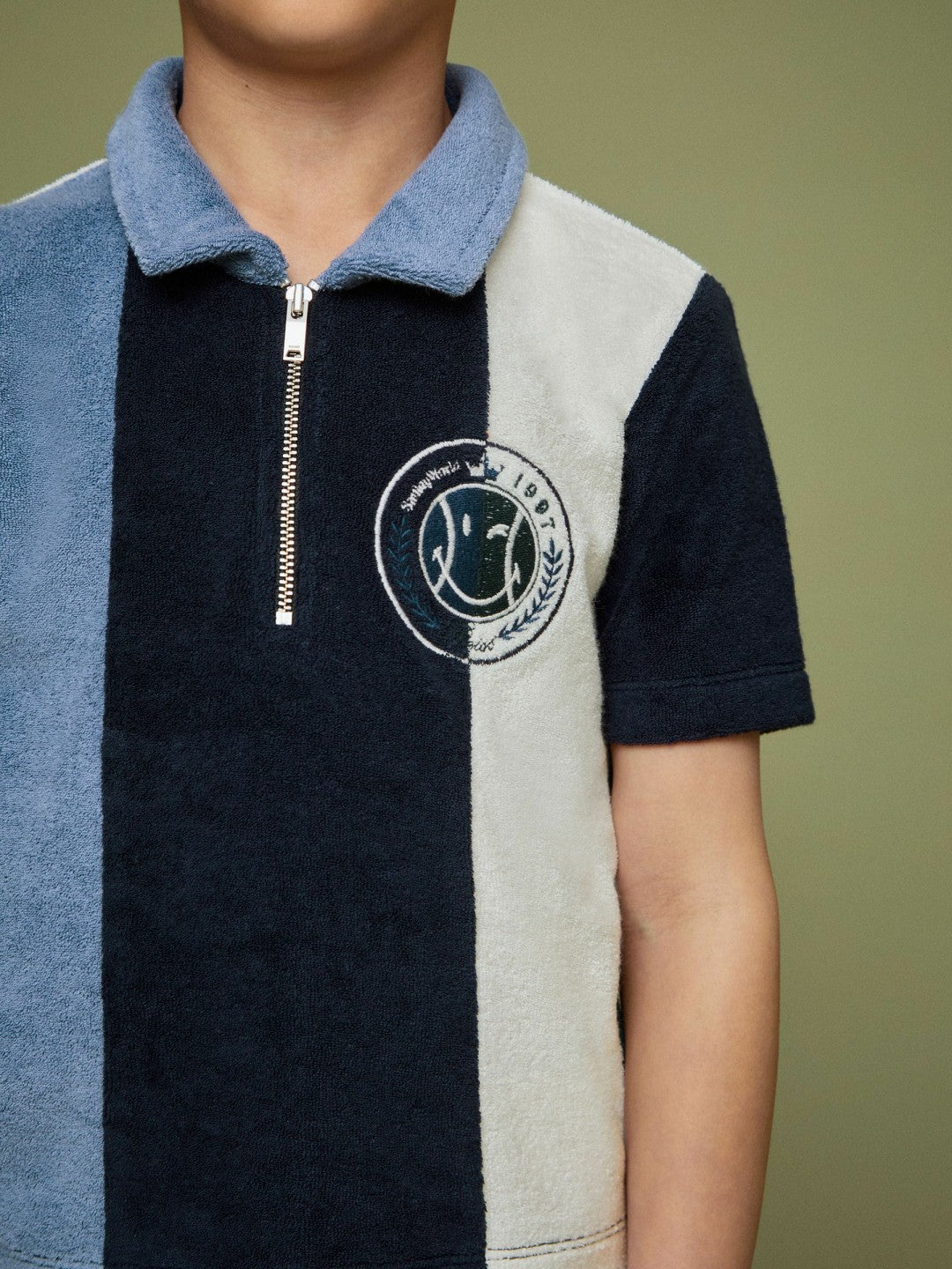 3-9 yrs SmileyWorld Towel Polo Shirt Blue | Children & Baby