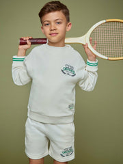 3-9 yrs SmileyWorld Logo Sweatshirt Unisex Fit White | Children & Baby
