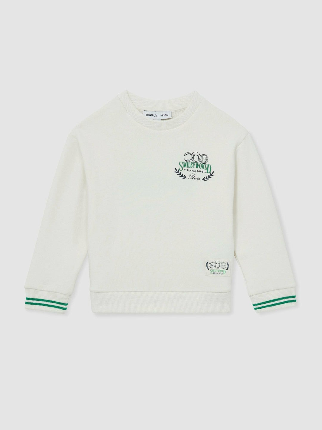 3-9 yrs SmileyWorld Logo Sweatshirt Unisex Fit White | Children & Baby