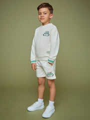 3-9 yrs SmileyWorld Logo Sweatshirt Unisex Fit White | Children & Baby