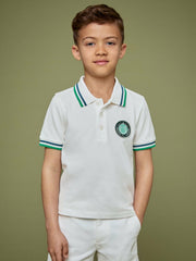 9-13 yrs SmileyWorld Piqué Polo Shirt White | Children & Baby