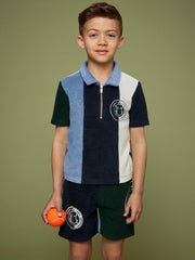 9-13 yrs SmileyWorld Towel Polo Shirt Blue | Children & Baby