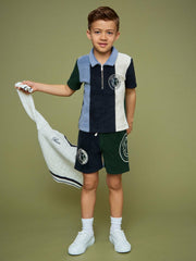 9-13 yrs SmileyWorld Towel Polo Shirt Blue | Children & Baby
