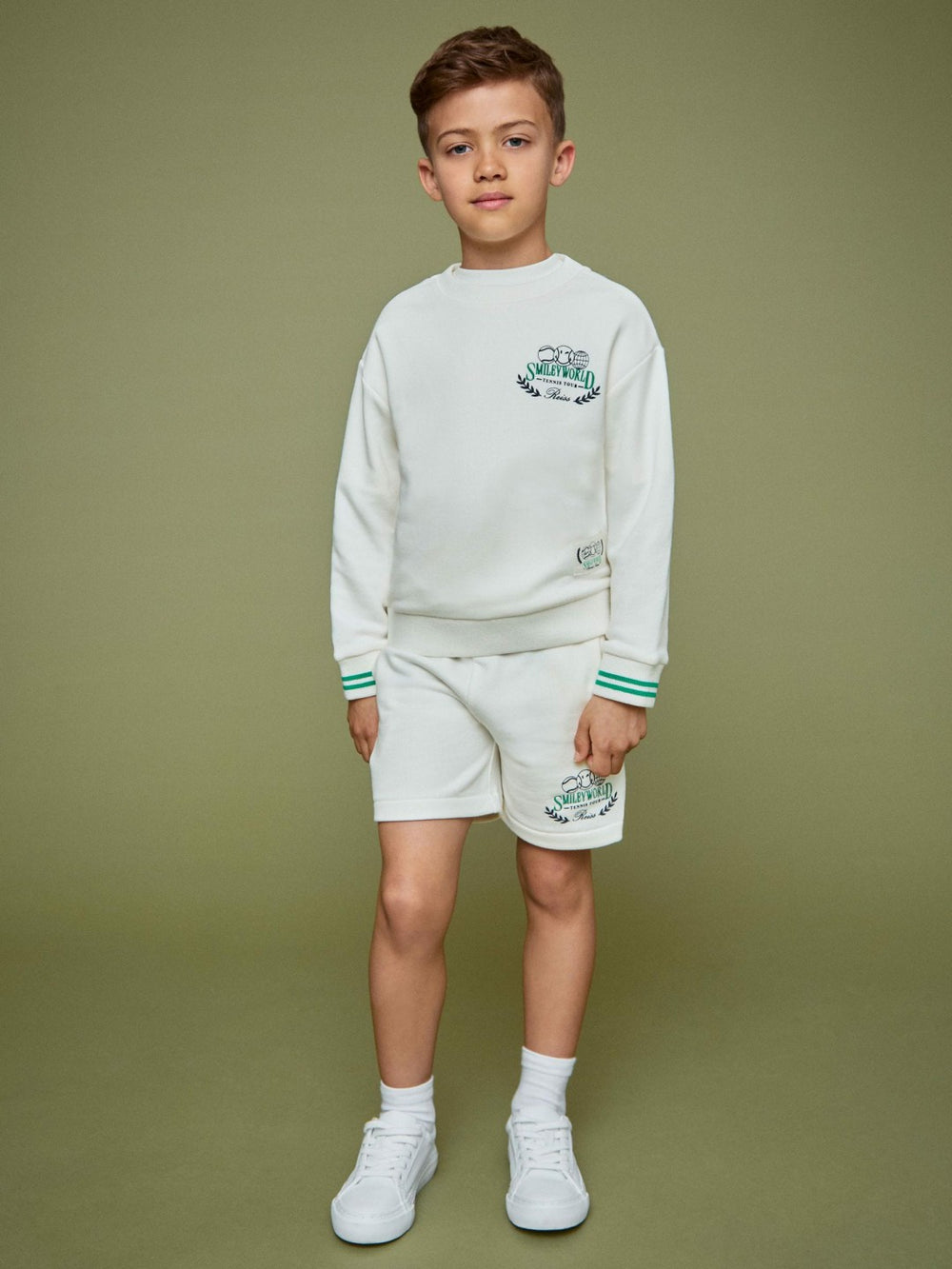 9-13 yrs SmileyWorld Drawstring Shorts Unisex Fit White | Children & Baby