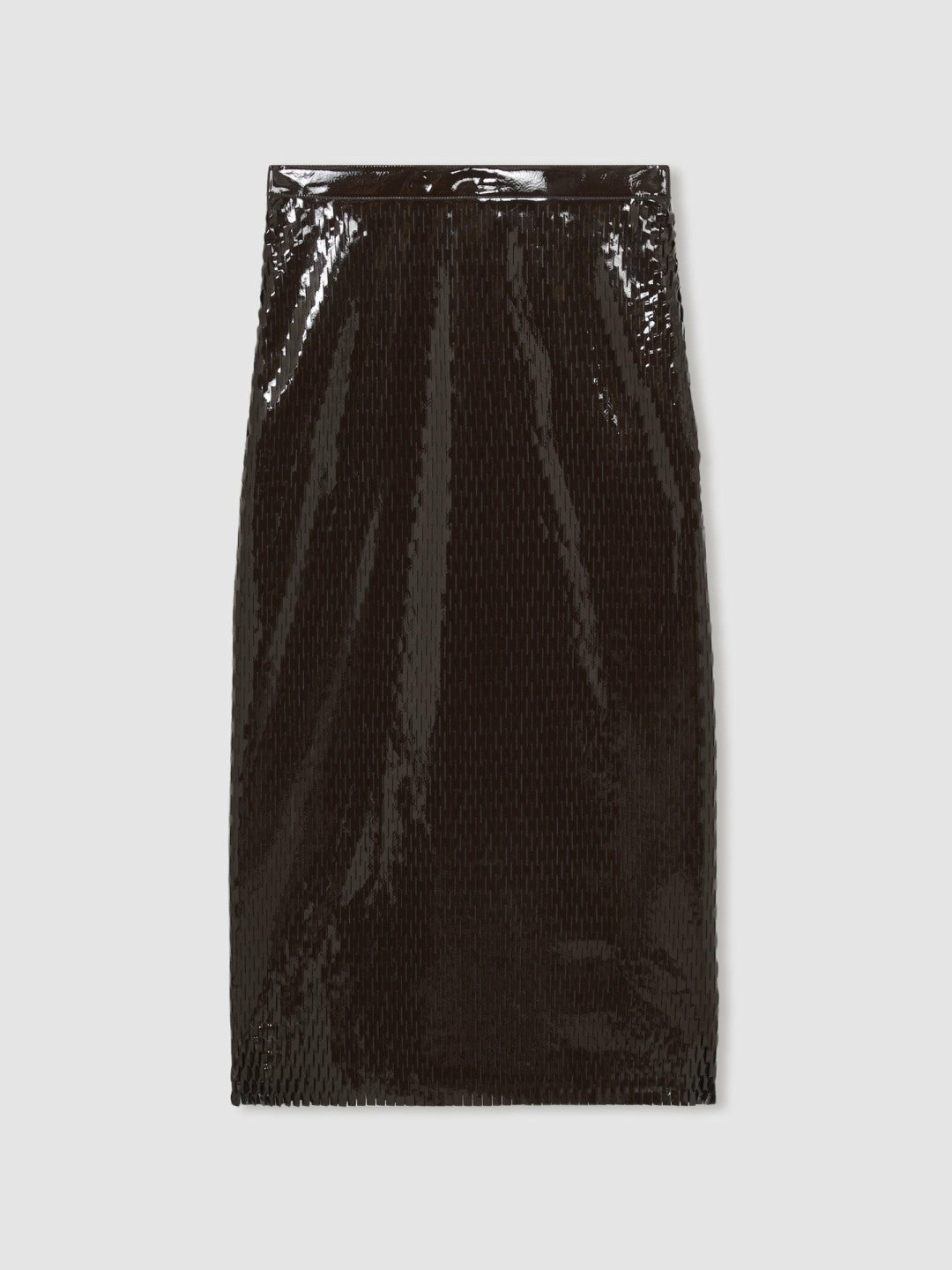 Atelier Laser-Cut Pencil Skirt Chocolate | Women