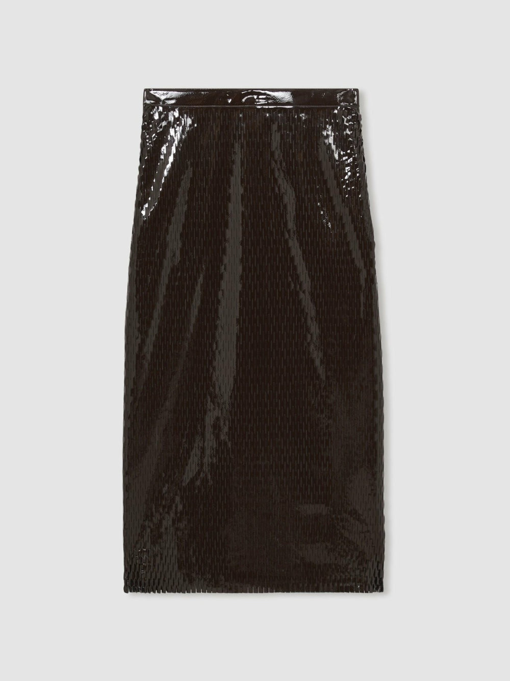 Atelier Laser-Cut Pencil Skirt Chocolate | Women