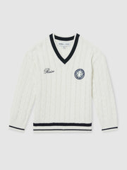 9-13 yrs SmileyWorld Cable-Knit Jumper Unisex Fit Off White | Children & Baby