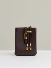 Leather Phone Holder Oxblood | Women