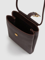Leather Phone Holder Oxblood | Women