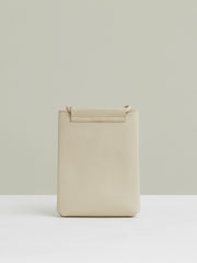 Leather Phone Holder Off White | Women
