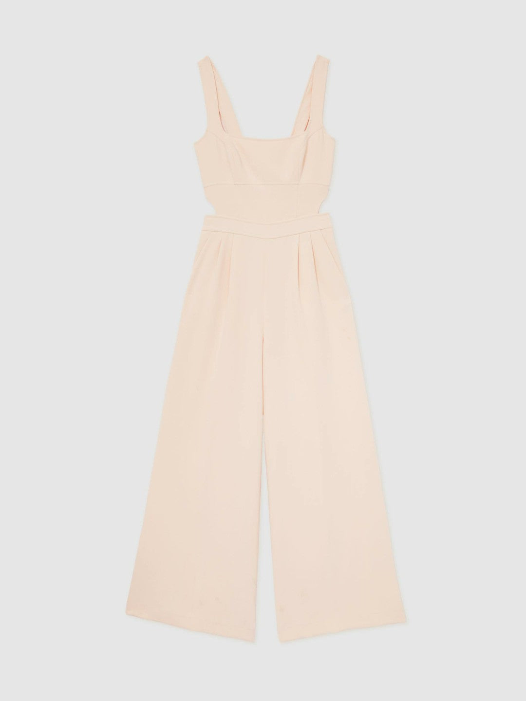 Wide-Leg Cut-Out Jumpsuit Pale Pink | Women