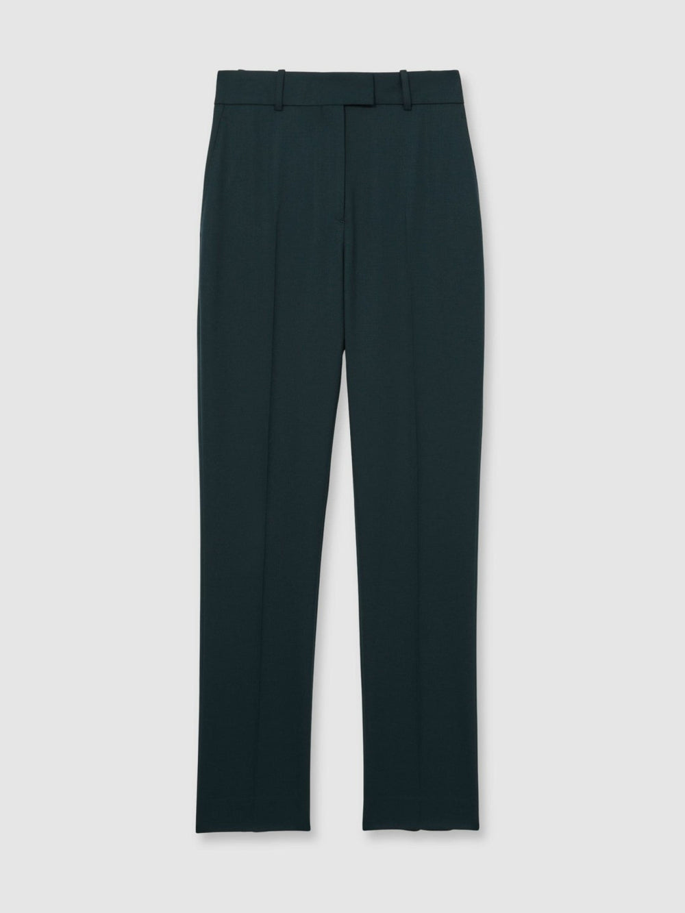 Wool-Blend Slim-Fit Suit Trousers Green | Women
