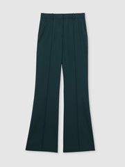 Petite Wool-Blend Wide-Leg Suit Trousers Green | Women