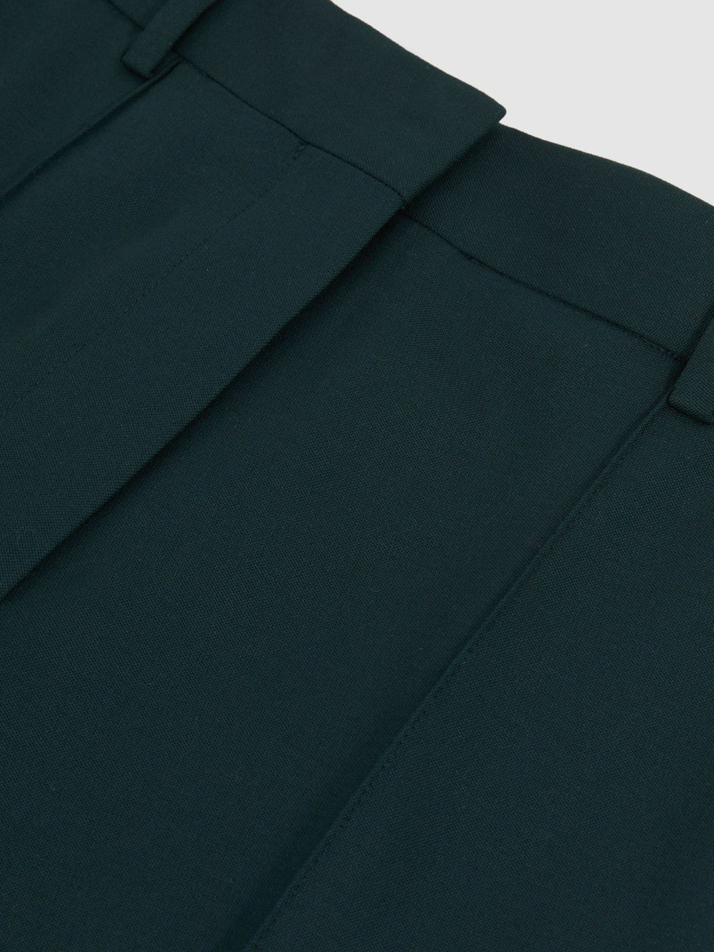 Petite Wool-Blend Wide-Leg Suit Trousers Green | Women
