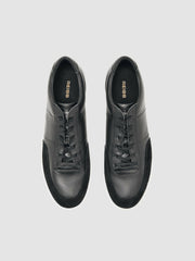 Bonded-Leather Low-Top Trainers Black | Men