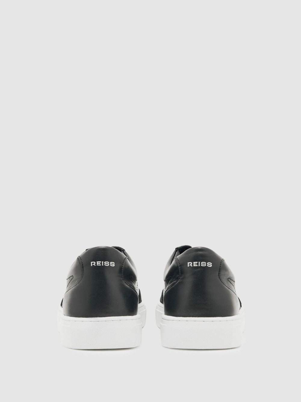 Bonded-Leather Low-Top Trainers Black | Men