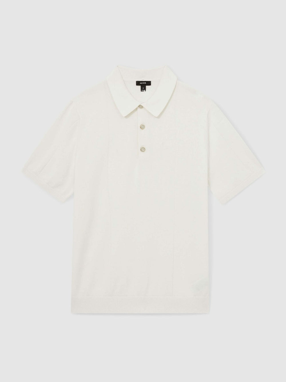 Cotton-Silk Polo Shirt Off White | Men