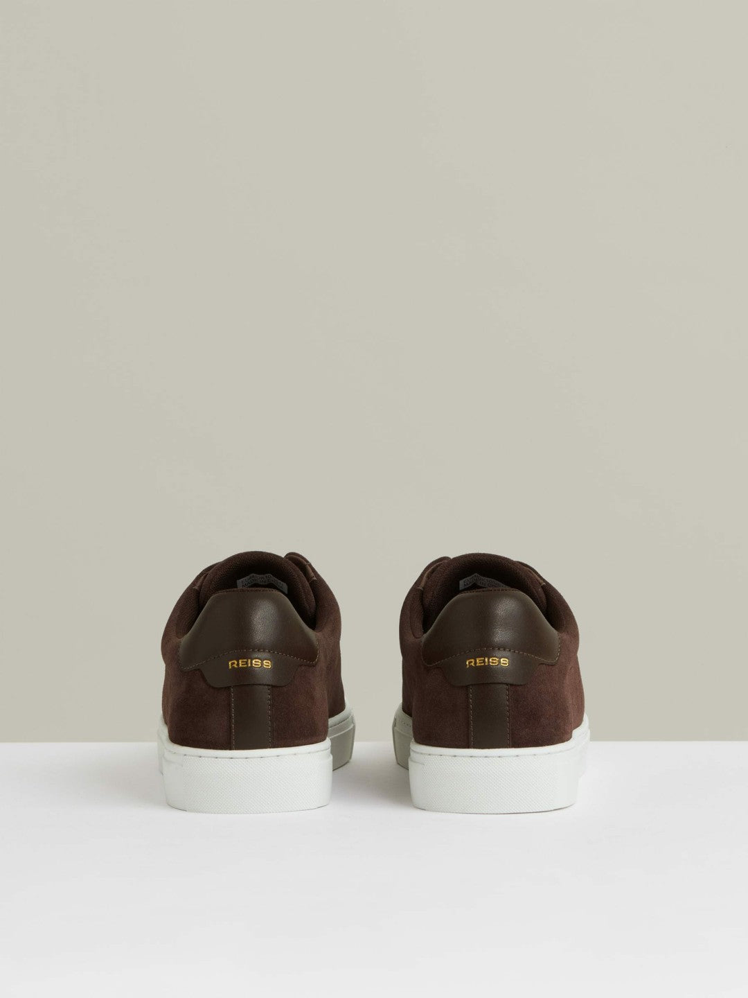 Suede Slip-On Elasticated Trainers Chocolate Brown | Men