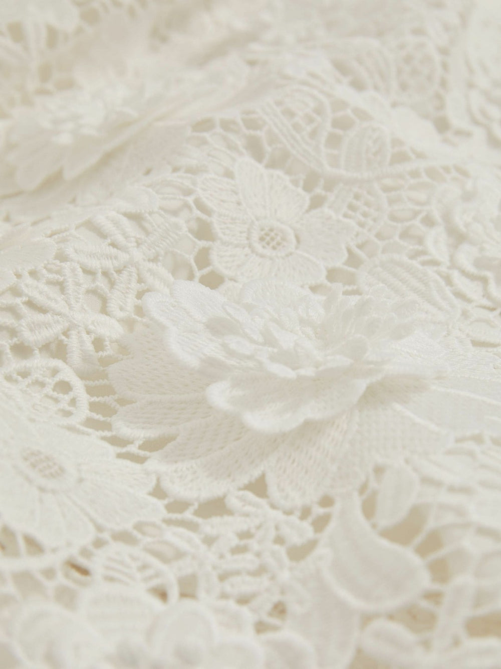 4-9 yrs Guipure-Lace Midi Dress Ivory | Children & Baby