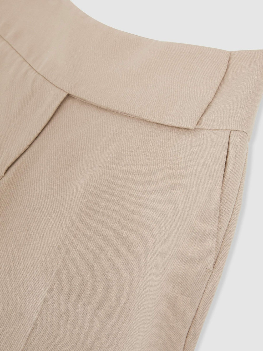 Lyocell-Linen Wide-Leg Trousers Neutral | Women