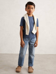 3-9 yrs Crew Neck T-Shirt Ocean Blue | Children & Baby
