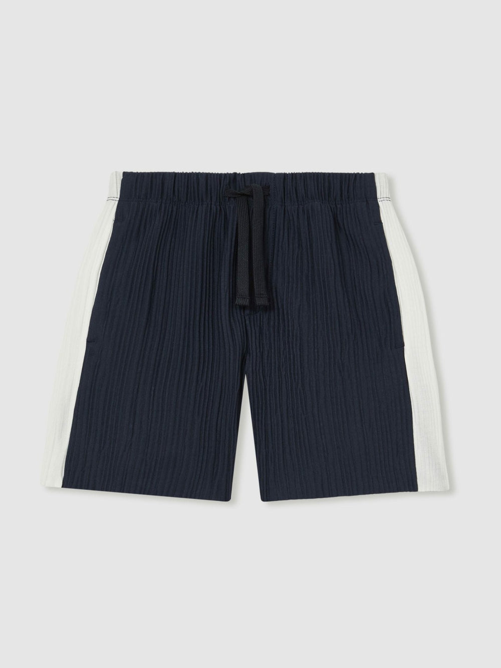 9-13 yrs Plissé Colour-Block Shorts Navy/White | Children & Baby