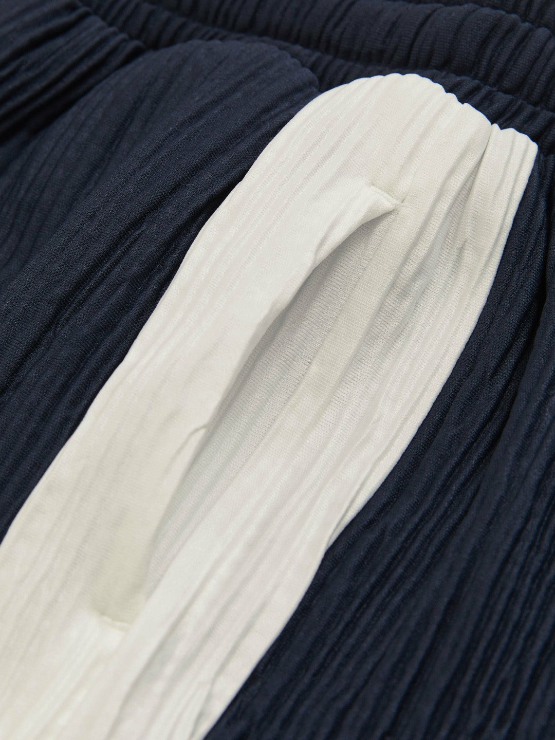 9-13 yrs Plissé Colour-Block Shorts Navy/White | Children & Baby