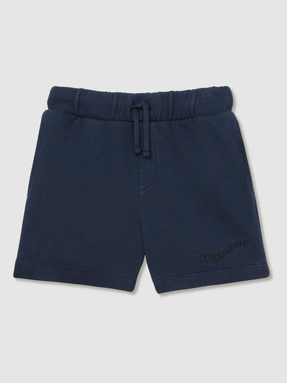 9-13 yrs Cotton Brand-Embroidered Shorts Washed Navy | Children & Baby