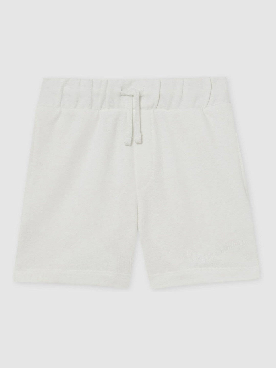 9-13 yrs Cotton Brand-Embroidered Shorts Off White | Children & Baby