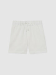 13-14 yrs Cotton Brand-Embroidered Shorts Off White | Children & Baby