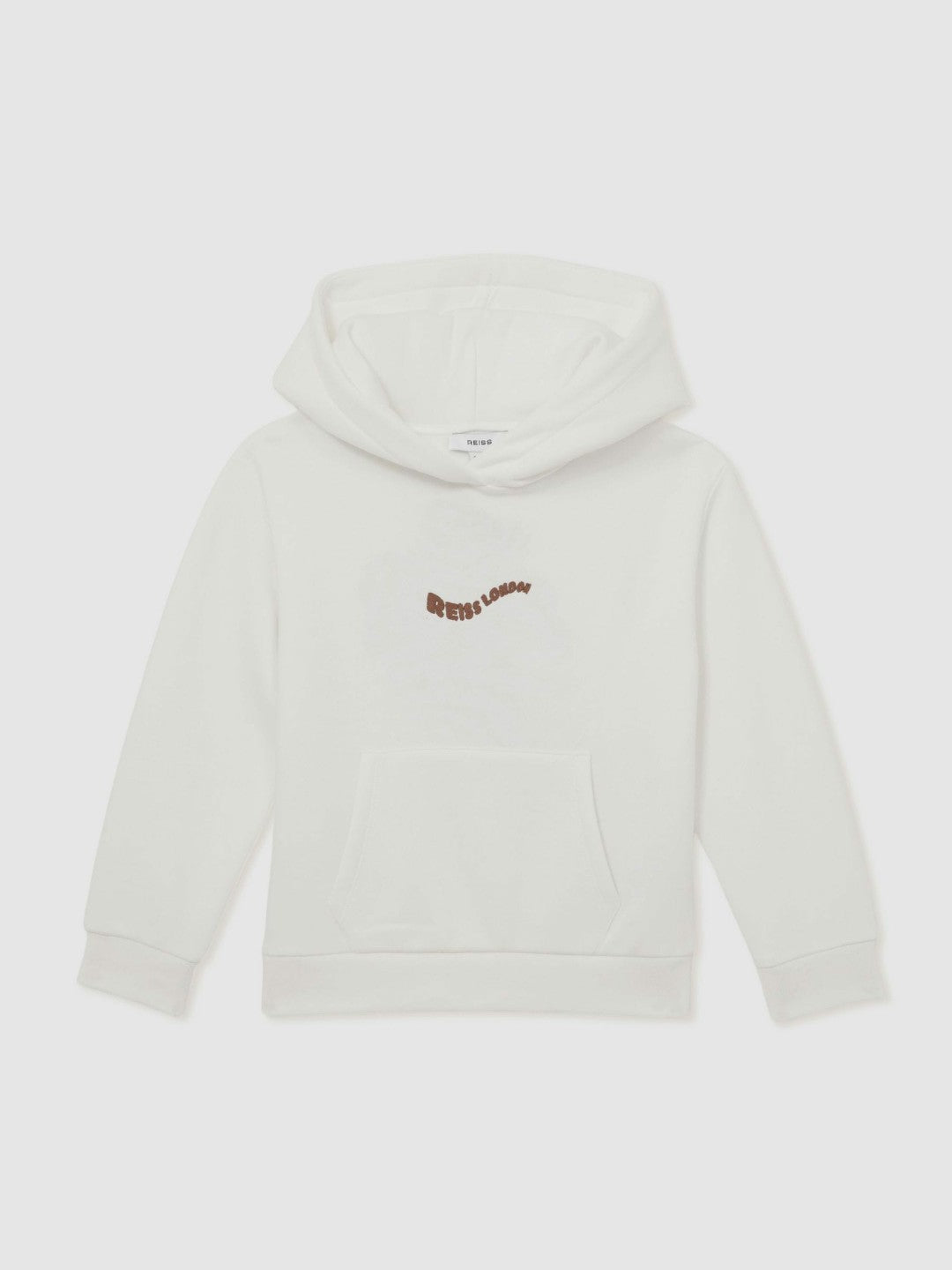 9-13 yrs Cotton-Blend Palm-Embroidered Hoodie Off White | Children & Baby