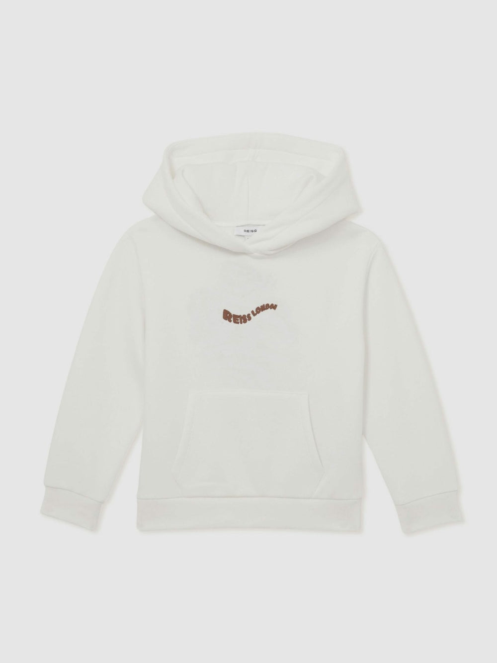 9-13 yrs Cotton-Blend Palm-Embroidered Hoodie Off White | Children & Baby